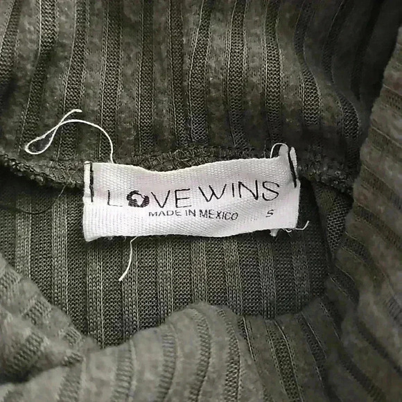 Love Wins Women's Turtle Neck - Picture 3 of 5